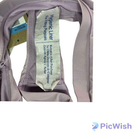 Nike Swimming Essentials high waist bikini bottoms in Lilac - Picture 7 of 8